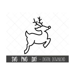 Reindeer svg, flying reindeer svg, reindeer silhouette, deer svg, reindeer png, reindeer clipart, reindeer cricut silhou