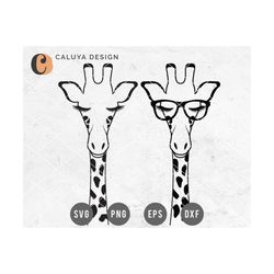 giraffe svg |  baby shower svg | new baby svg | giraffe with glasses svg | baby giraffe svg | wild animal svg for cricut