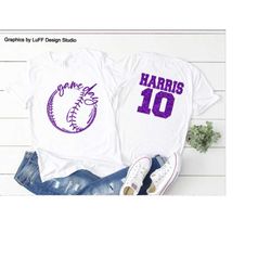 Personalized Baseball Shirt, Glitter Baseball Mom Shirt, Game Day Shirt Baseball Shirt, Game Day Softball Shirt, Basebal