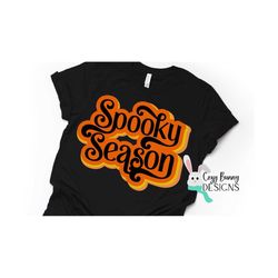 Spooky Season SVG | Retro Halloween SVG | Retro Fall, Autumn Digital Cut File for Cricut or Silhouette