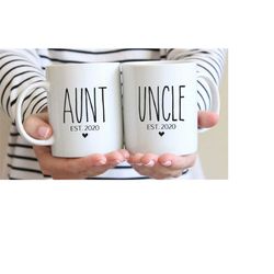 Pregnancy Announcement, New Aunt Mug, New Uncle Gift, Future Aunt Gift, New Baby Announcement, Aunt Mug, Aunt Gift, Aunt