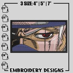 Hatake Kakashi embroidery design, Naruto embroidery, Embroidery shirt, anime design, anime shirt, Instant download
