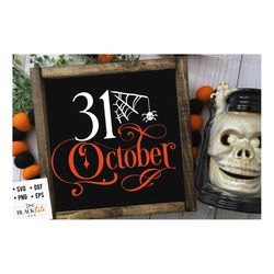 October 31 svg, Halloween svg, Happy Halloween svg, Witch svg