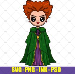 Witch Winifred Sanderson  Hocus Pocus SVG,Witch Winifred Sanderson  Hocus Pocu PNG,Witch Winifred Ink