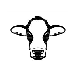 Cow Head Svg, Cattle, Farmhouse Sign, Ranch Life, Holstein Cow. Pdf Png Eps dxf, Cut file Cricut, Silhouette, Vector, De