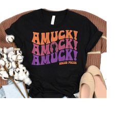 Disney Hocus Pocus Amuck Amuck Amuck Text T-Shirt, Sanderson Sisters Shirt, Disneyland Halloween Matching Shirt, Hallowe