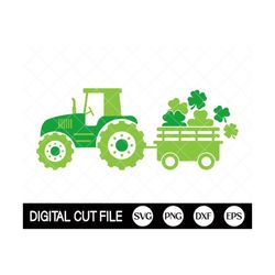 St Patrick's Day Svg, Tractor Svg, kids shirts Svg, Clover svg, Tractor Cut File, Boys Shirts, Shamrock, Svg Files For C
