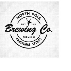 North Pole Brewing Co Svg, Merry Christmas Svg, Sleigh rides Svg,  Christmas Shirt Svg, Holiday Svg, Christmas Gift Svg,