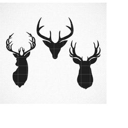Deer Head SVG ,Deer svg, Deer Clipart,Deer Head Clipart, Deer svg,Hunting svg Files,Cut File Files for Cricut Silhouette