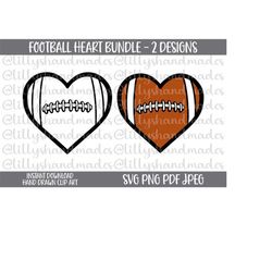 Football Heart Svg, Heart Football Svg, Love Football Svg, Football Love Svg, Football Heart Png, Heart Football Png, Lo