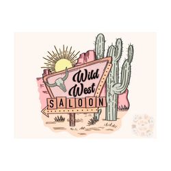 Wild West Saloon PNG-Desert Sublimation Digital Design Download-western png, cactus png, cowboy png, cowgirl png, countr