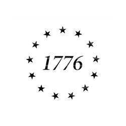 1776 Union Svg, 13 Stars in Circle Svg, Betsy Ross Svg. Vector Cut file for Cricut, Silhouette, Pdf Png Eps Dxf, Decal,