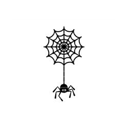 Cute Spider Svg, Spider Web Svg, Halloween Decor Svg. Vector Cut file Cricut, Silhouette, Pdf Png Eps Dxf, Decal, Sticke