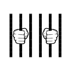 Prison Bars Svg, Jail Bars Svg, Jailed, Imprisoned, Black Bars. Vector Cut file Cricut, Silhouette, Pdf Png Dxf, Decal,