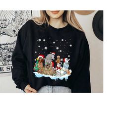 Disney Oliver and Company Christmas Lights Snowflake Shirt, Cute Christmas Family Shirt, Disneyland Matching Christmas G