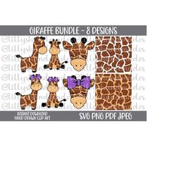 Giraffe Svg, Baby Giraffe Svg, Giraffe Clipart, Giraffe Print Svg, Giraffe Pattern, Giraffe Face Svg, Giraffe Vector, Gi