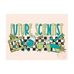 Future Scientist PNG Sublimation Digital Design Download, science png, kids png, back to school png, education png, micr