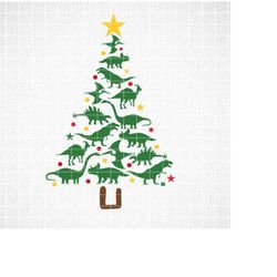 Dinosaur Christmas Tree SVG, Dinosaur SVG, Dinosaur Christmas SVG, Dinosaur Holiday svg, Dinosaur Tshirt svg, Kids Holid