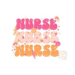 Nurse PNG-Retro Sublimation Digital Design Download-retro nurse png, nurse tshirt design, boho nurse png, png for nurses