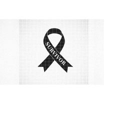 Survivor Ribbon SVG, PNG, dxf, eps, awareness ribbon svg