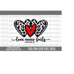 Love Never Fails Svg, Love Never Fails Png, Love Is Patient Svg, Love Is Kind Svg, 1 Corinthians 13 Svg, Corinthians Svg