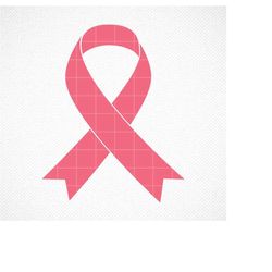 Cancer awareness ribbon SVG, Cancer ribbon design, Pink Ribbon SVG, Breast Cancer Awareness Ribbon, Instant download, Di
