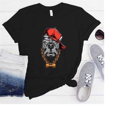 Thug Dog T-shirt | Cool Dog T-shirt , Dog T-Shirt, Badass T-Shirt, Chain Shirt, Animal Shirt, Swag Tees, Comfort T-shirt