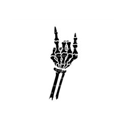 Skeleton Devil Horns Svg, Rock Horns Svg, Sign of Horns. Vector Cut file for Cricut, Silhouette, Pdf Png Dxf, Decal, Sti