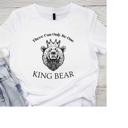 King Bear T-shirt | Positive T-shirt , Motivational T-Shirt, Hustle T-Shirt, Bear Shirt, King Shirt, Soft Tees, Comfort
