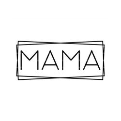 Mama Svg, Double Rectangle Frame Svg, Mother Shirt Svg, Mom life Svg, Mother's Day Svg. Vector Cut file Cricut, Silhouet