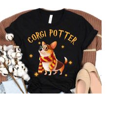 Corgi Potter Shirt, Corgi Dog Portrait Retro 90s Shirt, Corgi Dog Lover Shirt, Cute Dog Lover Gift, Dog Owner Shirt, Vin
