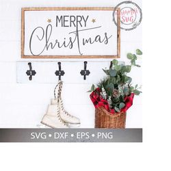 Merry Christmas Svg, Christmas Sign Svg, Merry and Bright Svg, Happy Holidays Svg, Christmas Shirt Svg, Xmas Svg