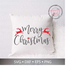 Merry Christmas Svg, Merry and Bright Svg, Christmas Quote Svg, Christmas Sign Svg, Happy Holidays Svg