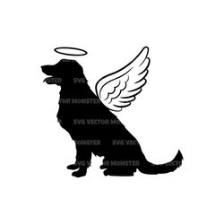 Pet Dog Memorial Svg, Pet Loss Svg, Golden Retriever. Vector Cut file for Cricut, Silhouette, Pdf Png Eps Dxf, Decal, St
