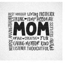 Mom Svg, Mom Subway Art Svg, Mom typography SVG, Mothers Day Svg, Mom Life Svg, Mom Quote Svg, Mom Typography Svg, Cricu