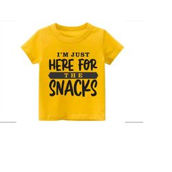 I'm Just Here For The Snacks svg, Funny Cut File, Kids Shirt svg, Kids tshirt quote, dxf, png,  Toddler svg, Silhouette
