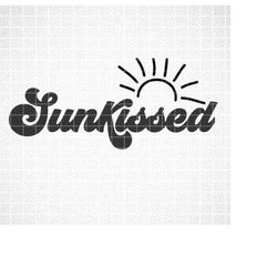 Sun kissed, svg file, summer svg file, cricut files, sun svg, cutting files, instant download, sunkissed clipart, silhou