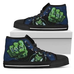 Hulk Punch Tampa Bay Rays High Top Shoes