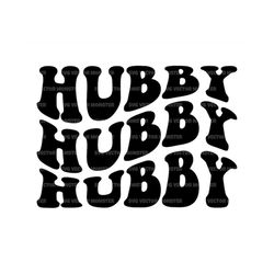 Hubby wavy Svg, Husband Svg, Honeymoon Shirt Svg, Hubs Svg. Vector Cut file Cricut, Silhouette, Pdf Png Dxf, Decal, Stic