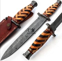 Handmade Carbon Steel Hunting Combat Dagger, Battle Ready, Dark Age Sword, Khopesh, Roman Swords, Swiss Dagger