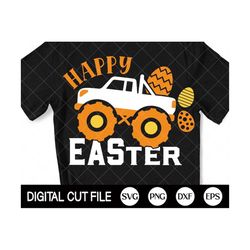 Happy Easter Truck Svg, Easter Eggs Svg, Boys Easter Svg, Happy Easter Svg, Easter Truck Cut File, Dxf, Svg Files For Cr