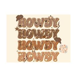 Howdy PNG-Western Sublimation Digital Design Download-cowboy png, cowgirl png, boho png, retro png, trendy png, southwes