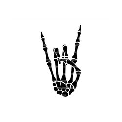 Skeleton Devil Rock Horns Svg, Rock Music Svg, Heavy Metal. Vector Cut file for Cricut, Silhouette, Pdf Png Eps Dxf, Dec