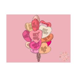 Heart Balloons PNG-Valentines Day Sublimation Digital Design Download-Valentines day png, girly sublimation, boho valent