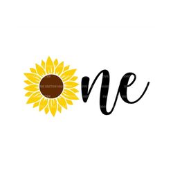 Sunflower One Svg, 1st Birthday Svg, First Birthday Svg, Autism Svg. Vector Cut file Cricut, Silhouette, Pdf Png Eps Dxf
