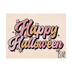 Happy Halloween PNG-Sublimation Design Download-Boho Halloween png, retro spooky season png, vintage Halloween png, prep