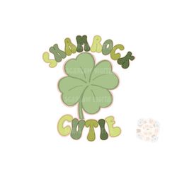 Shamrock Cutie PNG-Saint Patricks Day Sublimation Digital Design Download-clover png, leprechaun png, rainbow png, st Pa