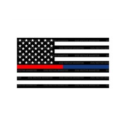 Thin Blue Red Line Flag Svg. Police Svg, Firefighter Svg, Fire Department, Police Law Department. Cut file Cricut, Silho