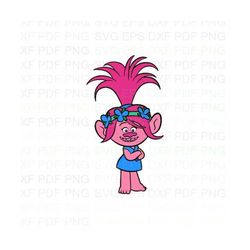 Poppy_Stay_Trolls Svg Dxf Eps Pdf Png, Cricut, Cutting file, Vector, Clipart - Instant Download