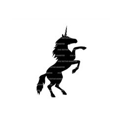 unicorn svg, horse svg. vector cut file for cricut, silhouette, stencil, pdf png eps dxf, decal, sticker, vinyl, decal p